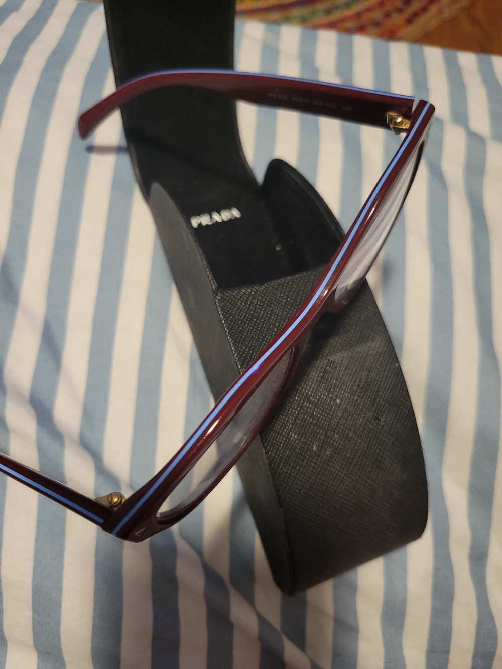 Prada Burgundy Cat-Eye Eyeglasses - Picture 4 of 10